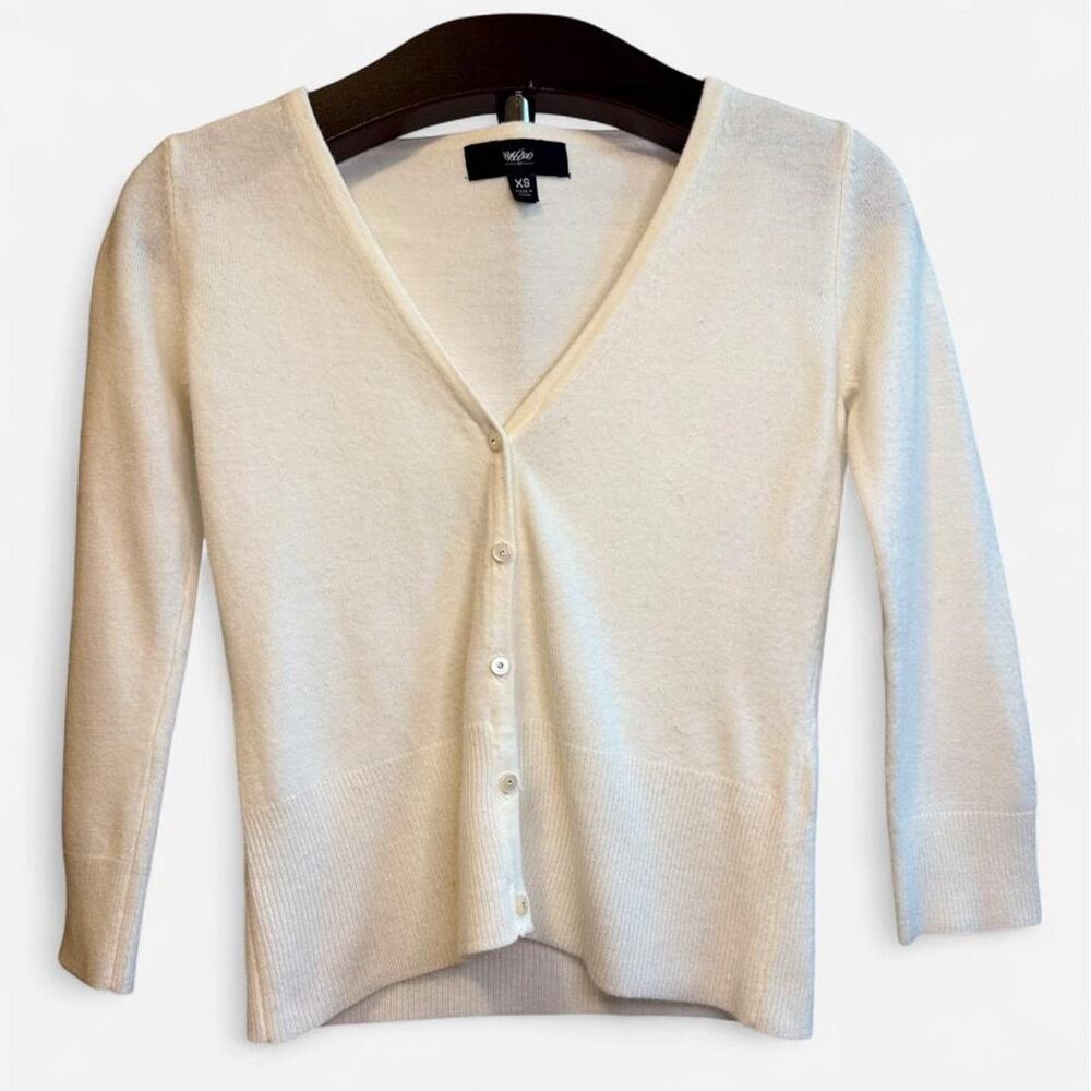 Y2k mossimo cream v neck cardigan